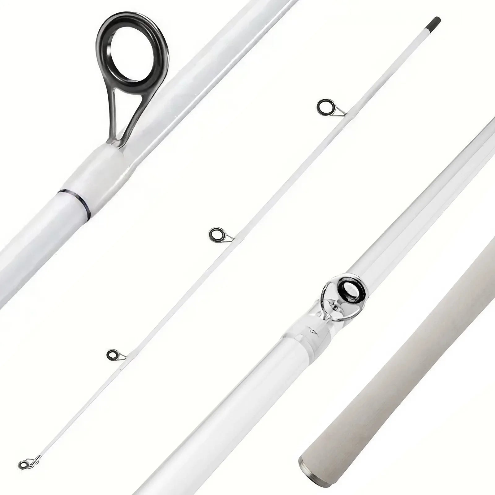 White Fiberglass Fishing Rod 180cm