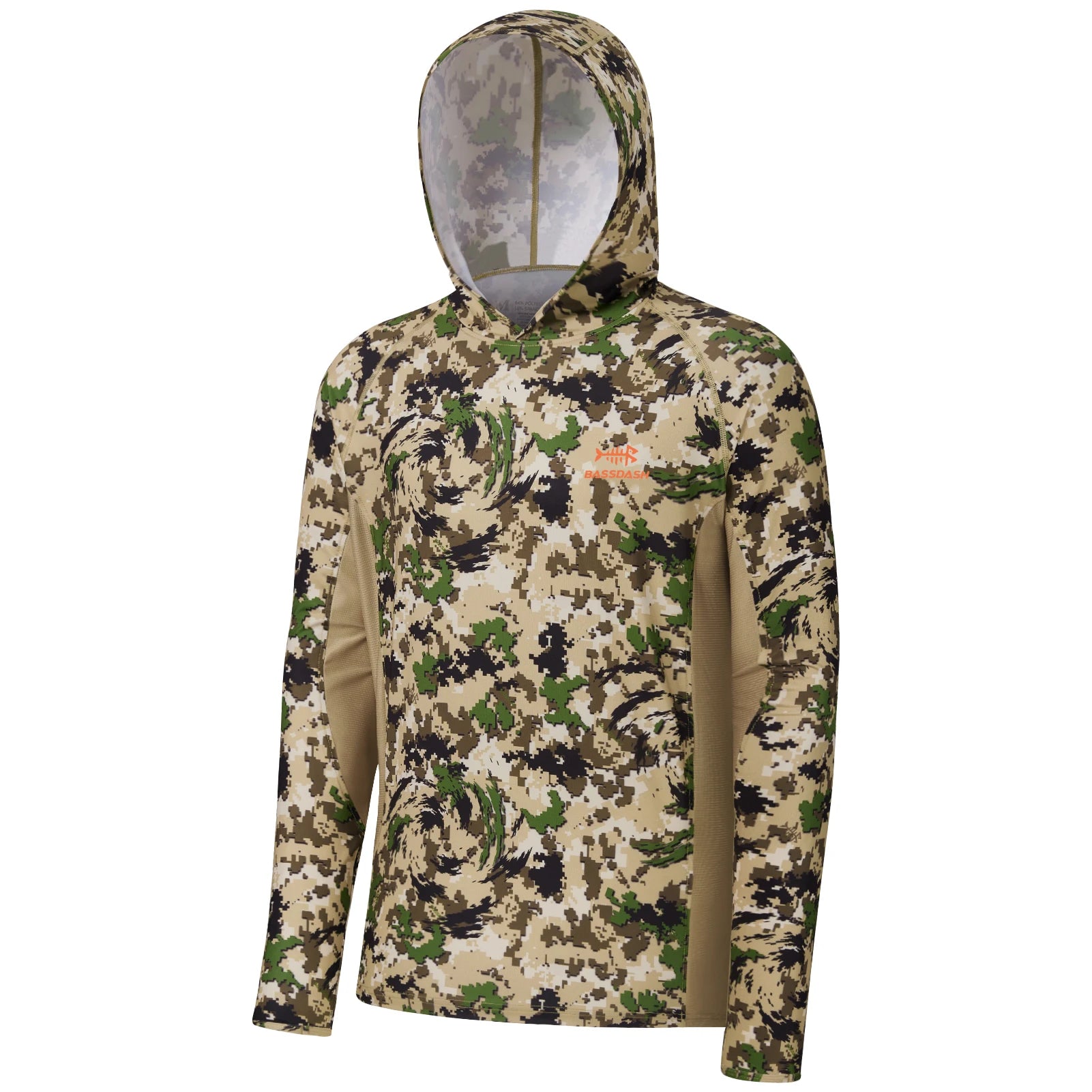 Bassdash UPF 50+ Camo Hoodie