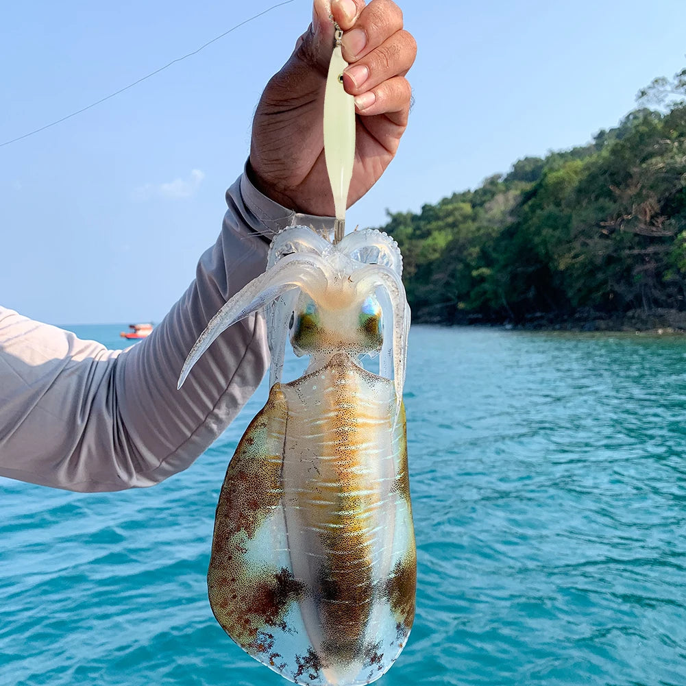 Luminous Squid Lamp Hook Lure Set – 5PCS