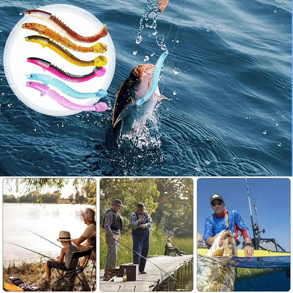 8PCS Soft Bait Lure Set