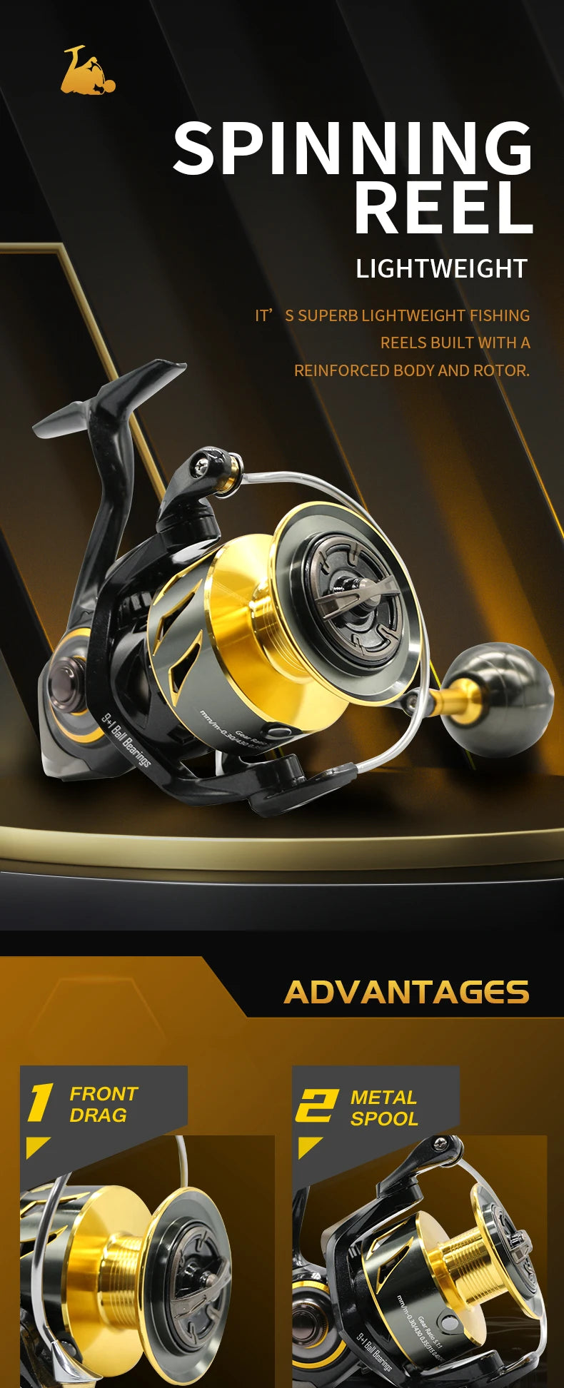 ROOBLINOS Surf Reel 5.0:1 12kg