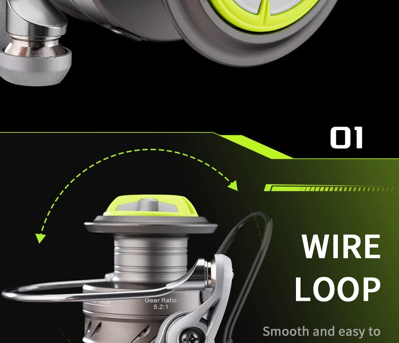W2 Spinning Reel – 7+1 Bearings