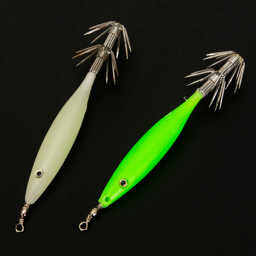 Luminous Squid Lamp Hook Lure Set – 5PCS