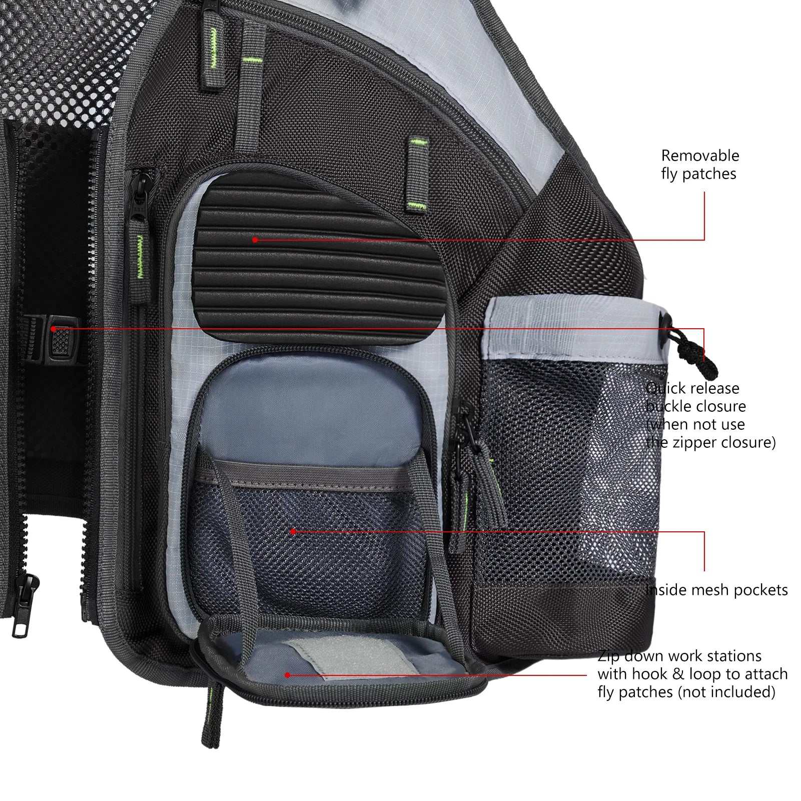 Bassdash Adjustable Fishing Vest