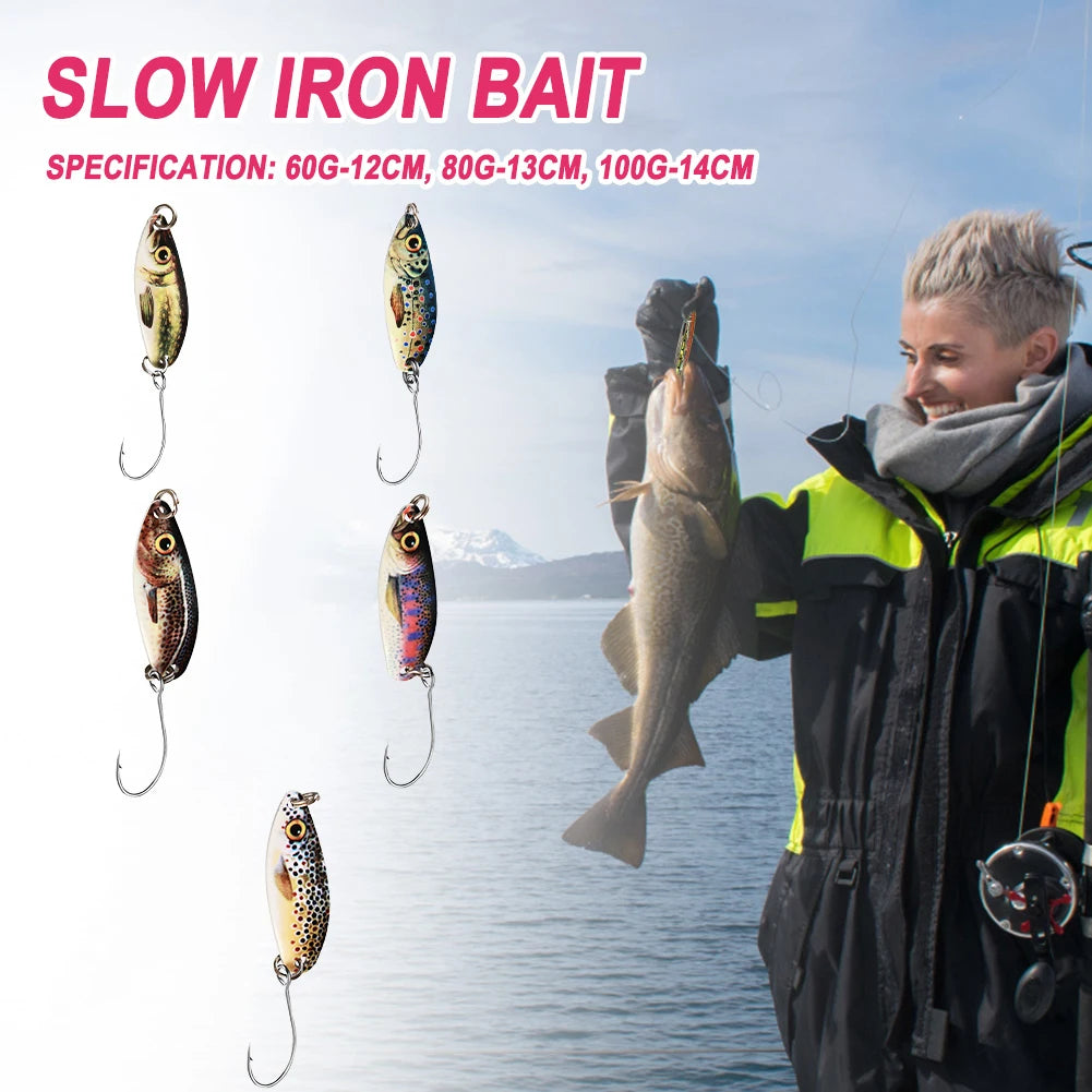 Spinning Spoon Lure Set – 5pcs