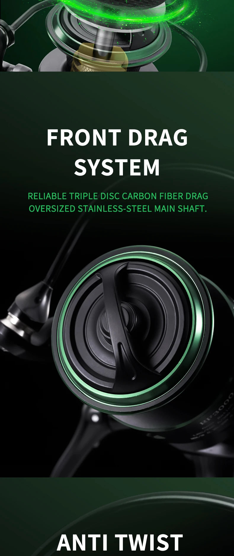 RF Spin Reel 5.2:1 EVA Knob