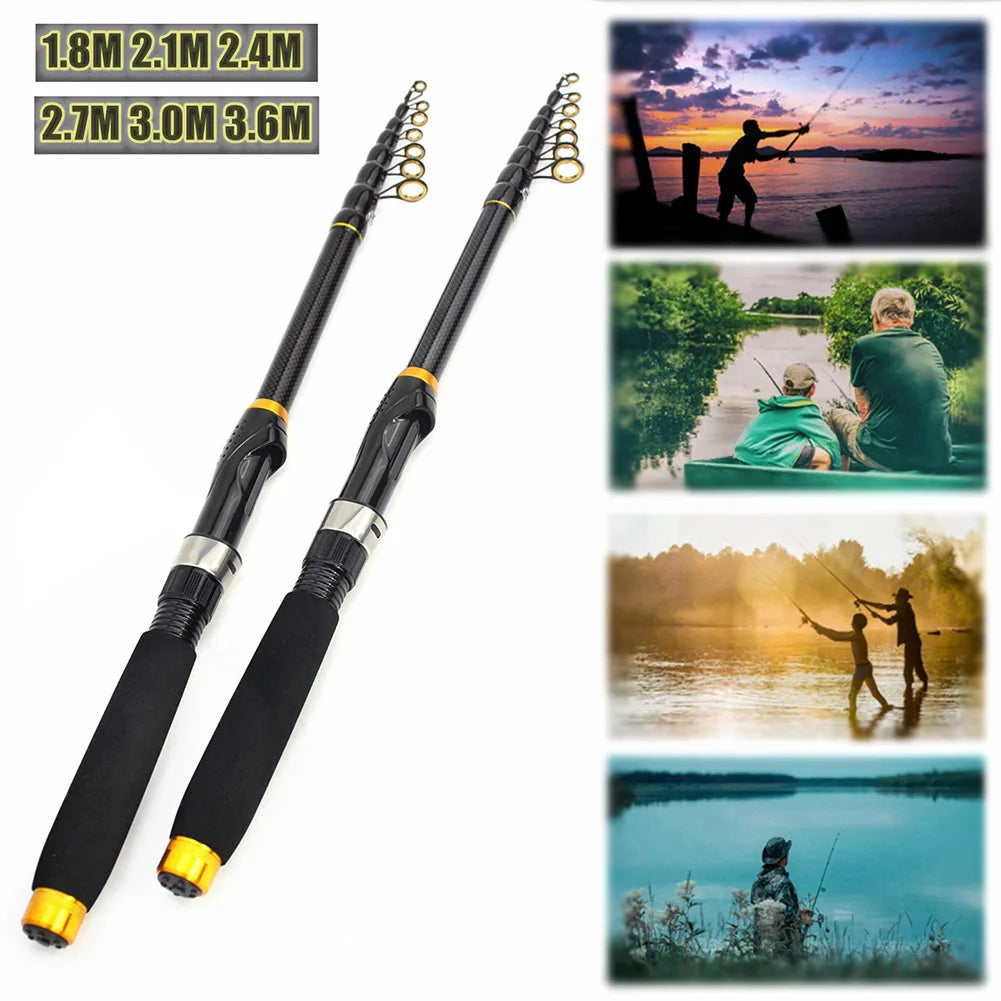 Carbon Fiber Telescopic Fishing Pole