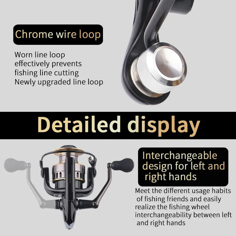 Rotating Fishing Reel 5.2:1