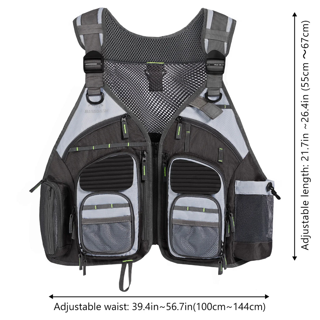 Bassdash Adjustable Fishing Vest