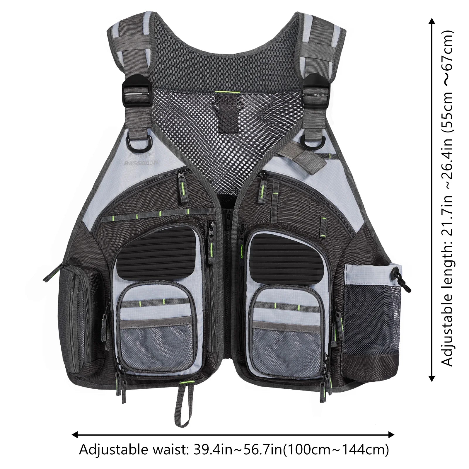 Bassdash Adjustable Fishing Vest