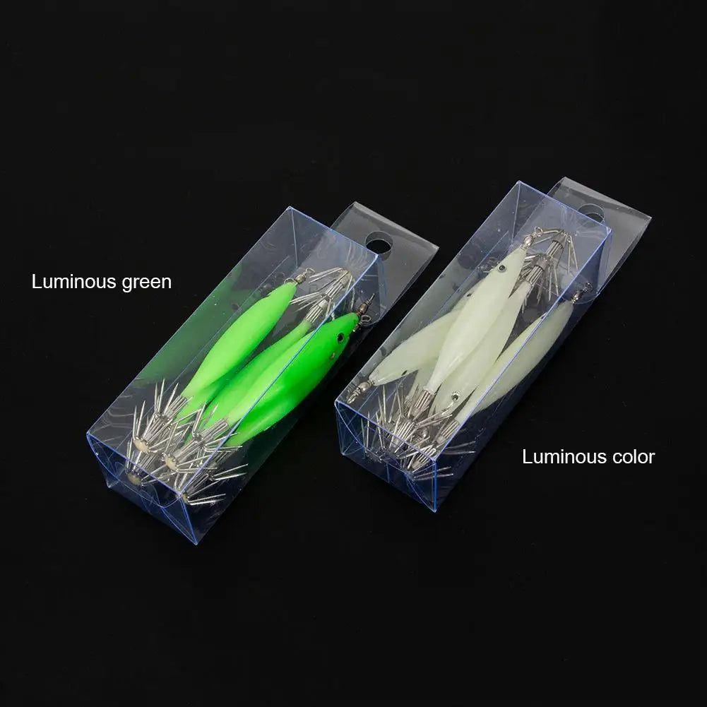 Luminous Squid Lamp Hook Lure Set – 5PCS