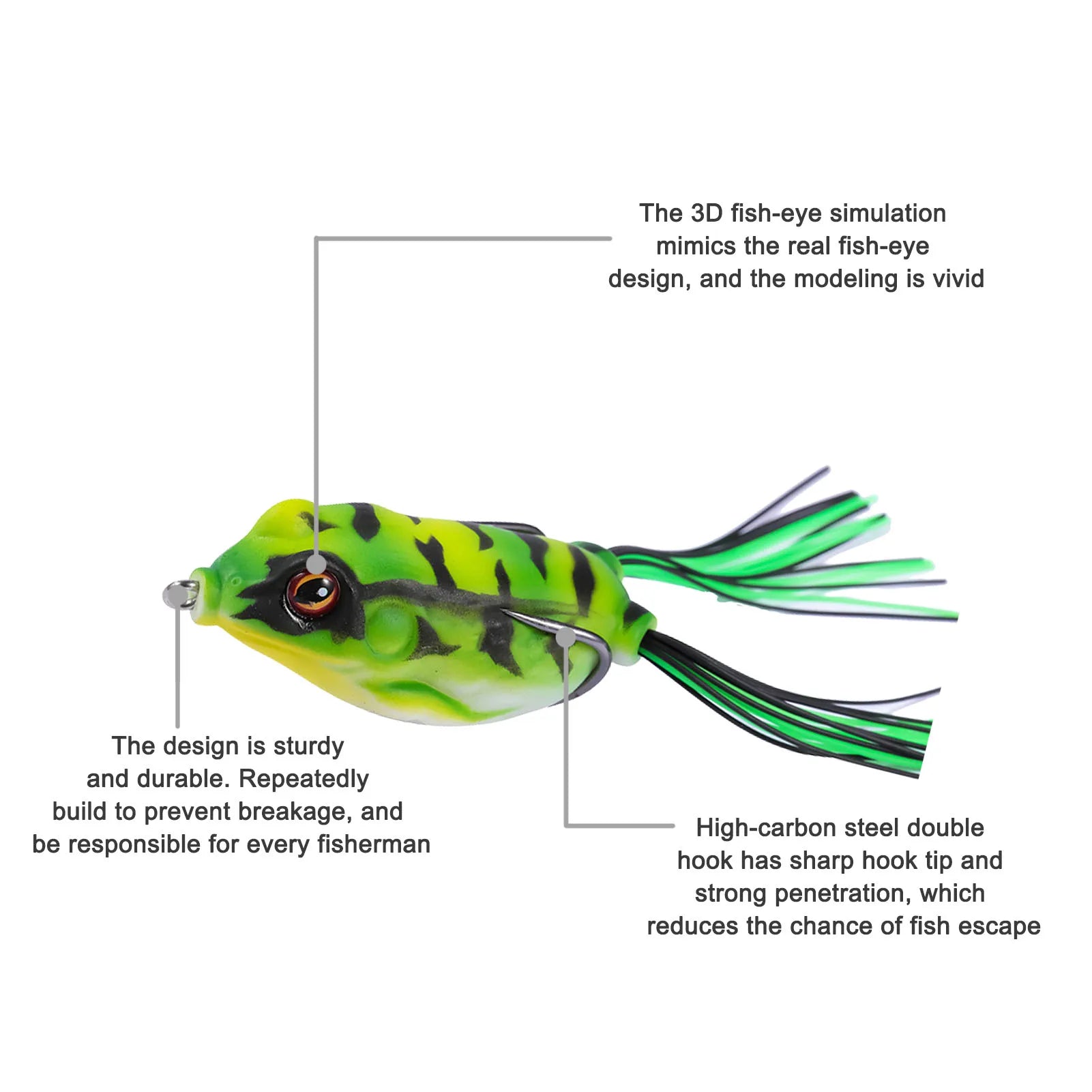 Frog Topwater Bass Fishing Lure