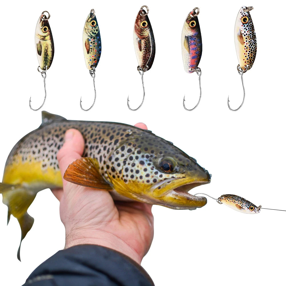 Spinning Spoon Lure Set – 5pcs