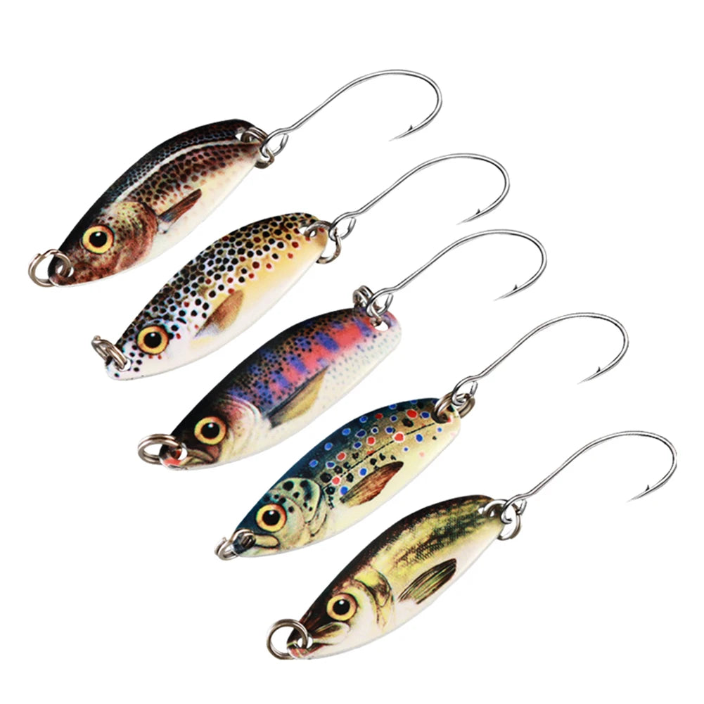 Spinning Spoon Lure Set – 5pcs