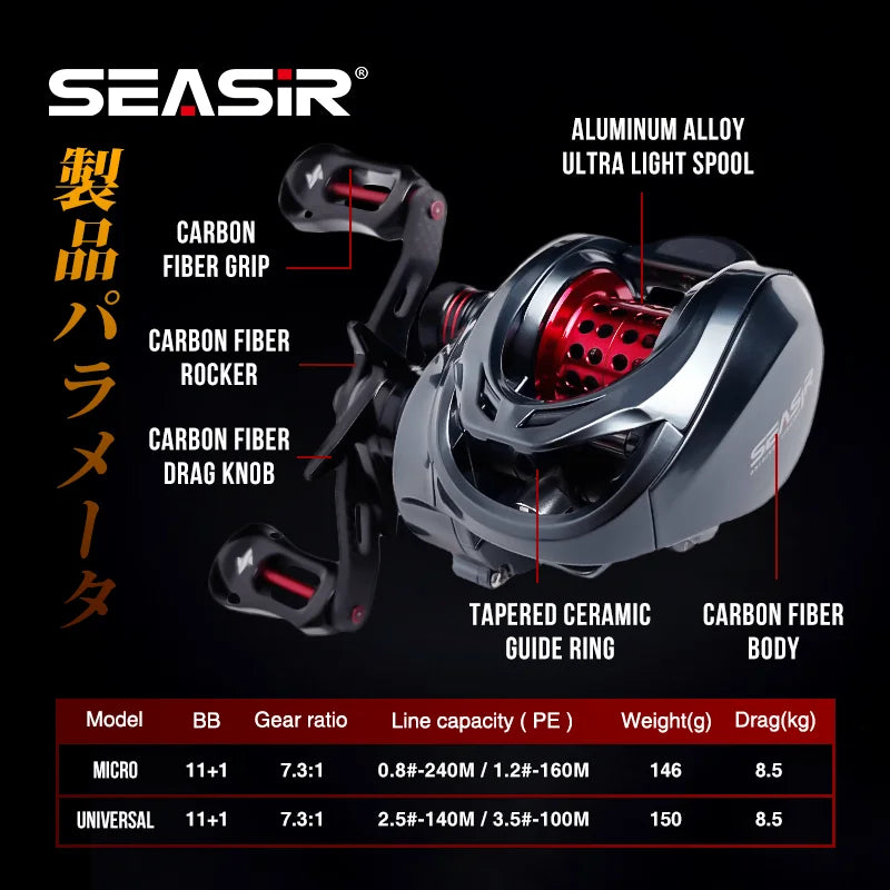 Seasir Baitcasting Reel 11+1