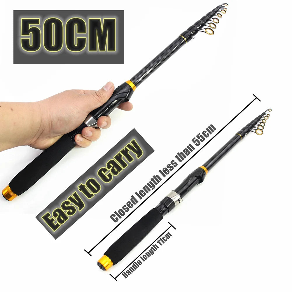Carbon Fiber Telescopic Fishing Pole