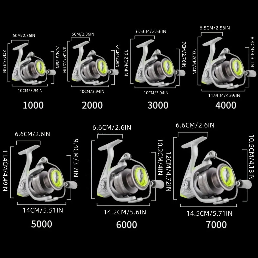 W2 Spinning Reel – 7+1 Bearings