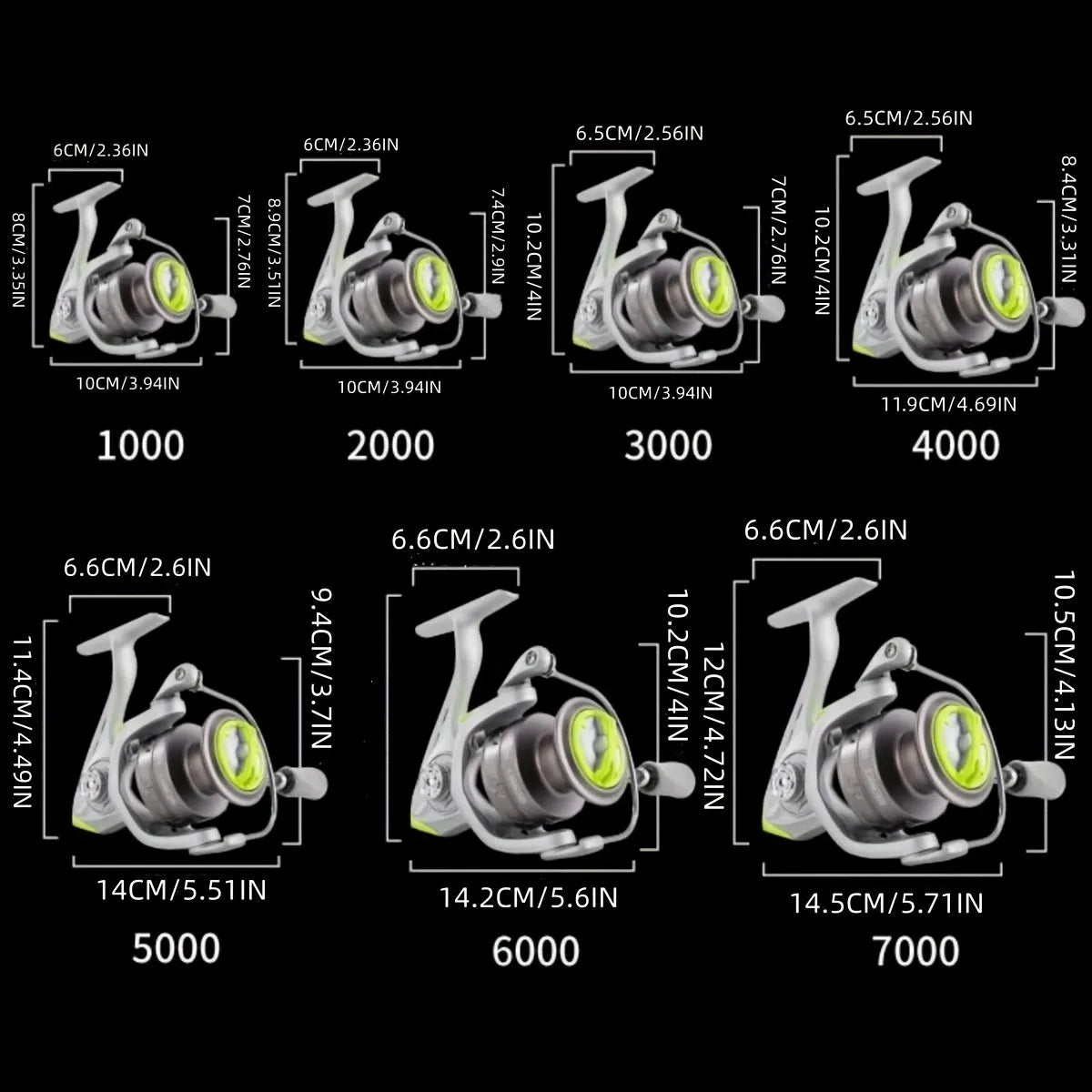 W2 Spinning Reel – 7+1 Bearings